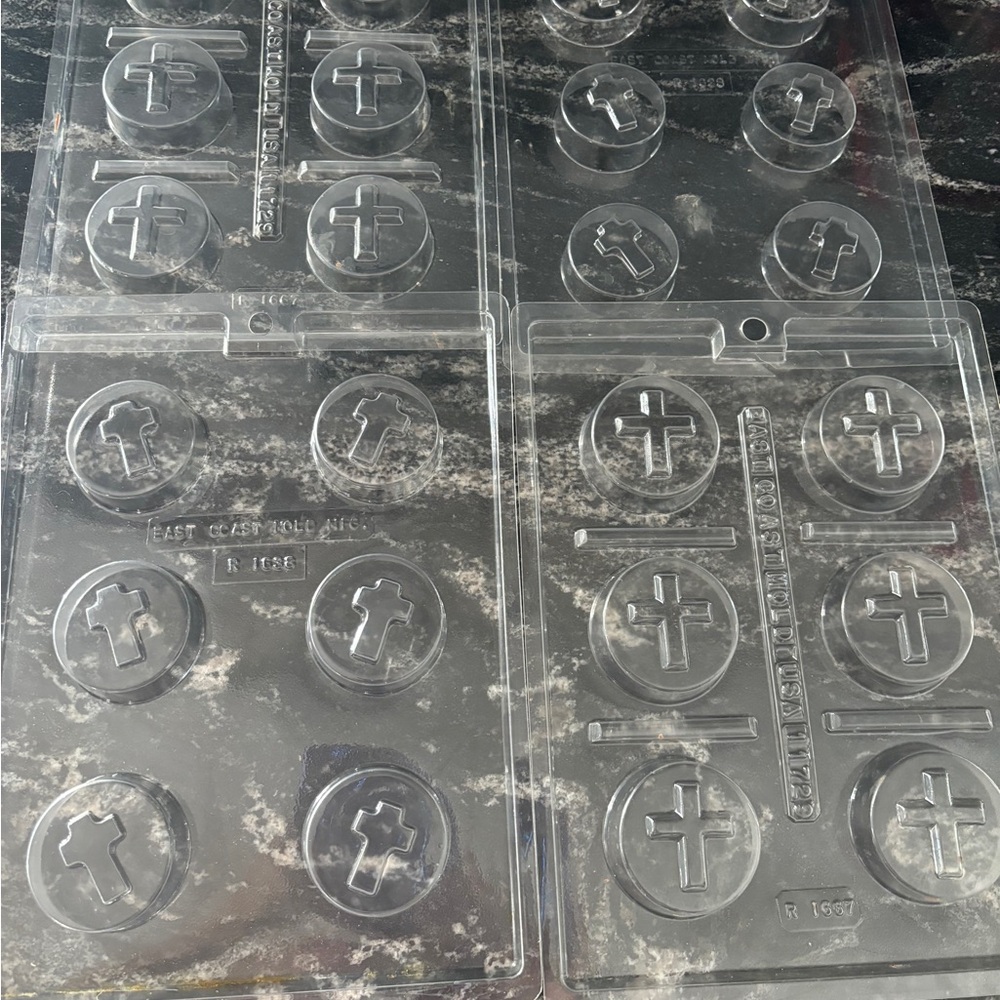 Communion Season is approaching!!Clear Cross Chocolate Molds Christening/Easter